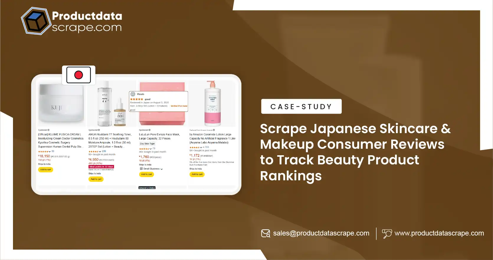 Scrape Japanese Skincare & Makeup Consumer Reviews to Track Beauty Product Rankings